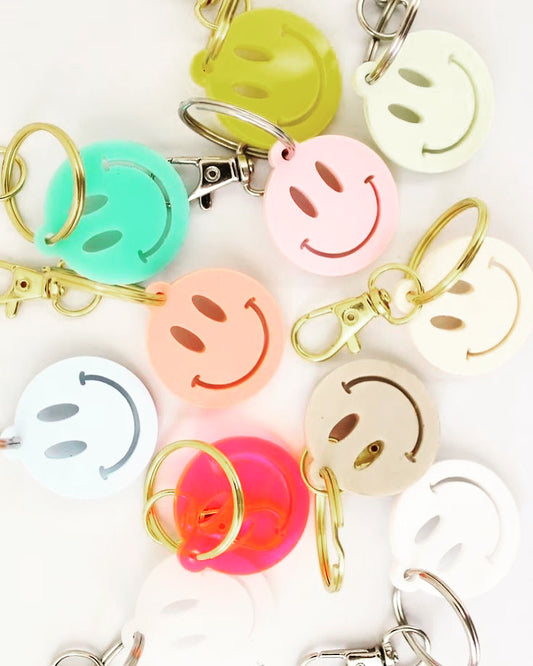 |Smiley Face Keychains|
